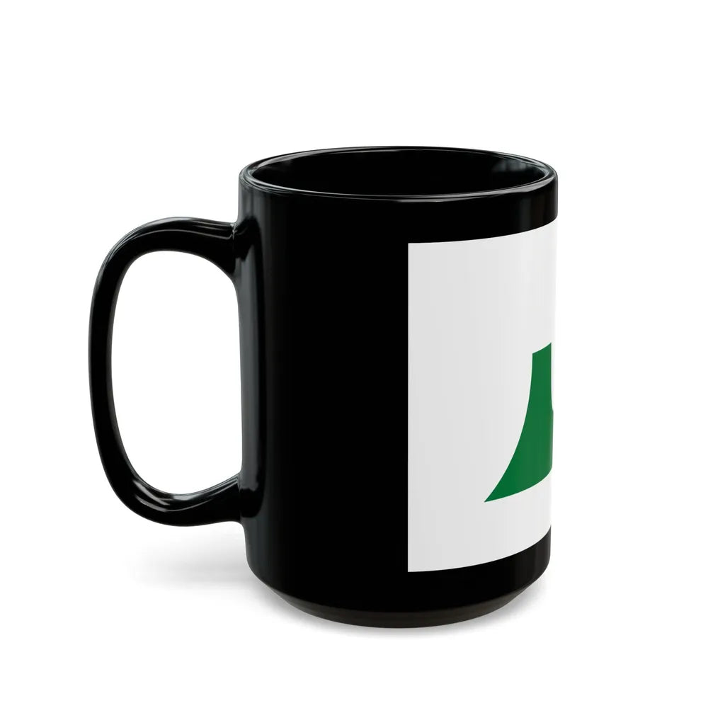 Flag of Aomori Prefecture Japan - Black Coffee Mug-Go Mug Yourself