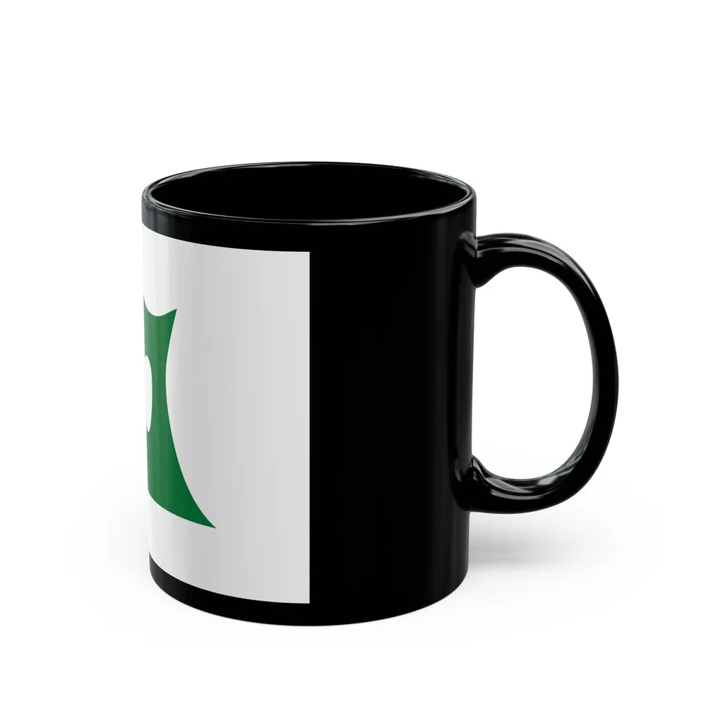 Flag of Aomori Prefecture Japan - Black Coffee Mug-Go Mug Yourself