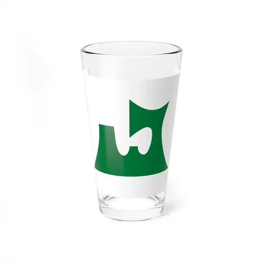 Flag of Aomori Prefecture Japan - Pint Glass 16oz 16oz - Go Mug Yourself
