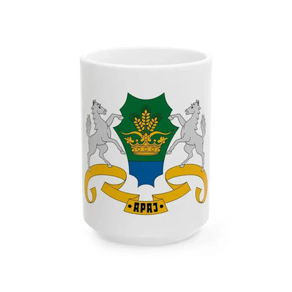 Flag of Apaj (Hungary) White Coffee Mug 15oz - Go Mug Yourself