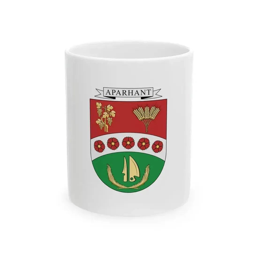 Flag of Aparhant (Hungary) White Coffee Mug 11oz - Go Mug Yourself