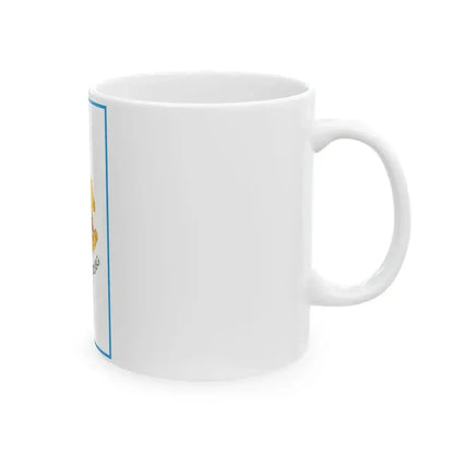Flag of Apostag vertical (Hungary) White Coffee Mug - Go Mug Yourself