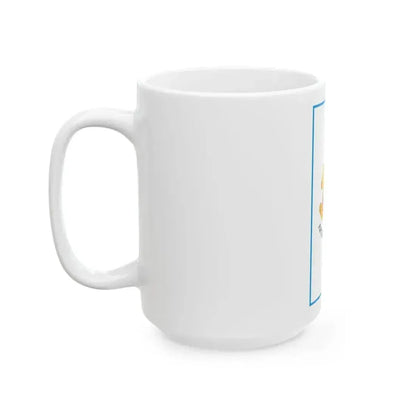 Flag of Apostag vertical (Hungary) White Coffee Mug - Go Mug Yourself