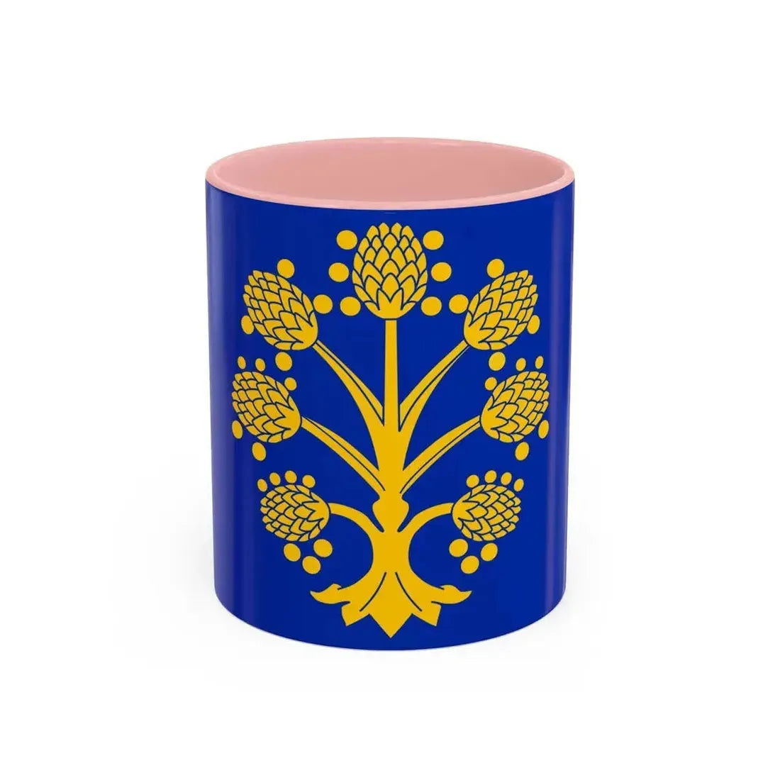 Flag of Appleby in Westmorland UK - Accent Coffee Mug 11oz Pink - Go Mug Yourself