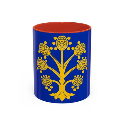 Flag of Appleby in Westmorland UK - Accent Coffee Mug 11oz Red - Go Mug Yourself