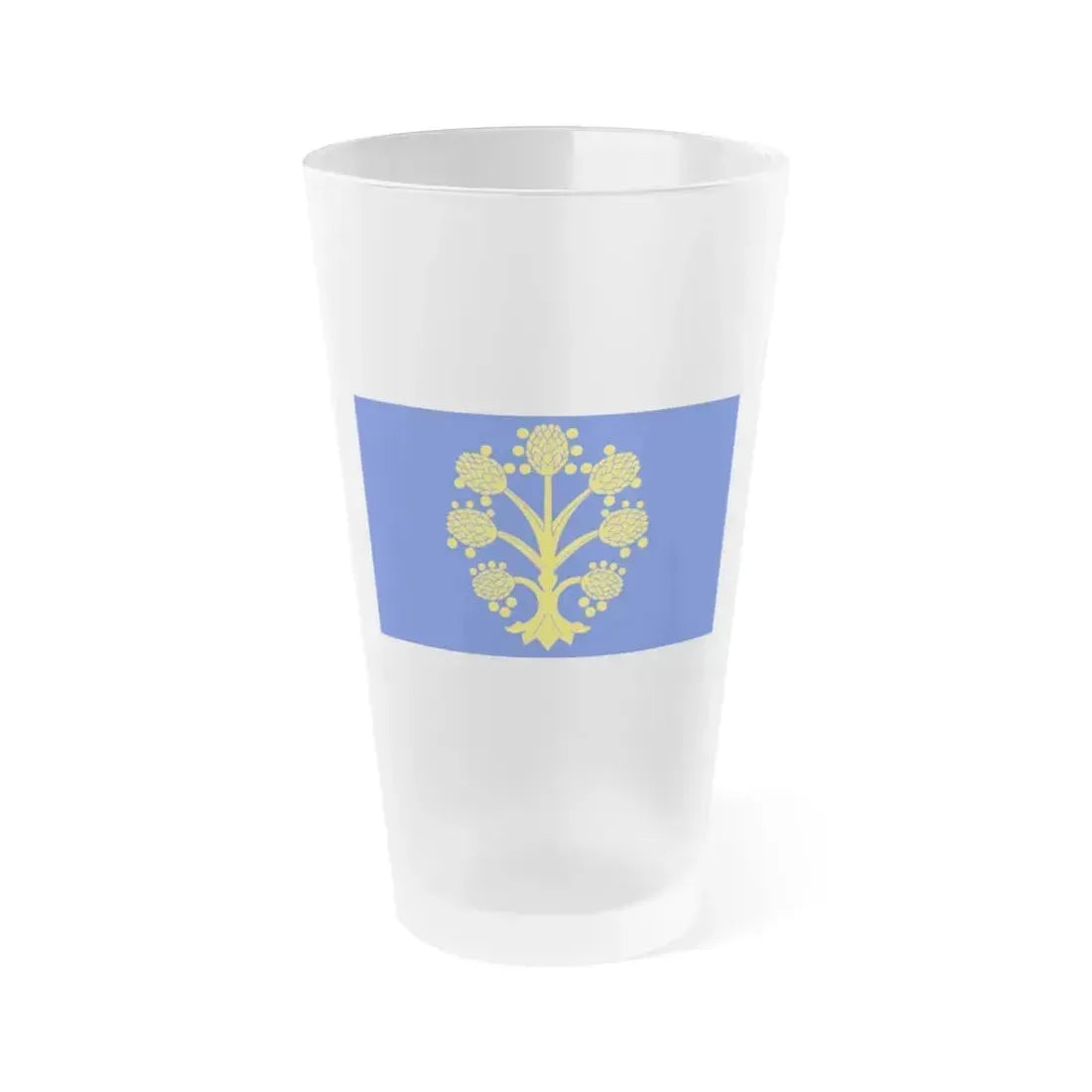 Flag of Appleby in Westmorland UK - Frosted Pint Glass 16oz 16oz Frosted - Go Mug Yourself