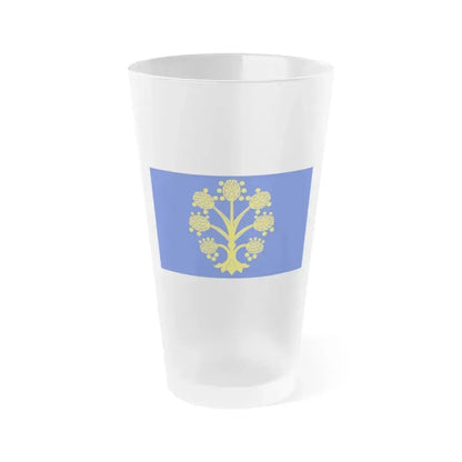 Flag of Appleby in Westmorland UK - Frosted Pint Glass 16oz 16oz Frosted - Go Mug Yourself
