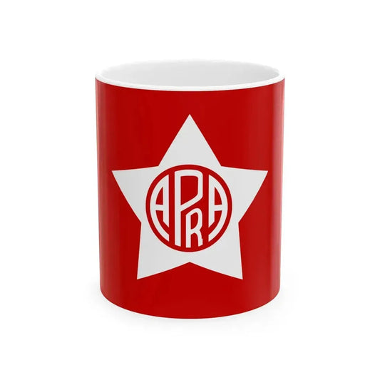 Flag of APRA (Peru) White Coffee Mug 11oz - Go Mug Yourself