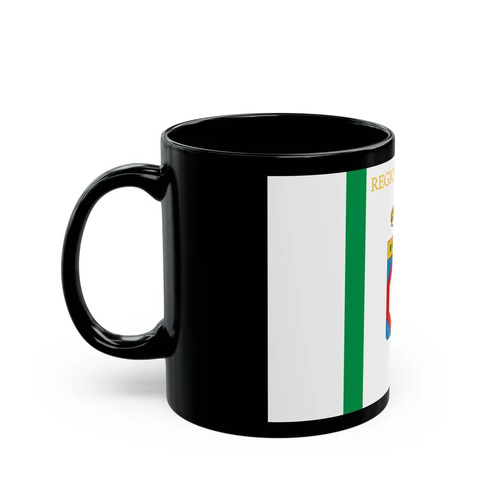 Flag of Apulia Italy - Black Coffee Mug-Go Mug Yourself