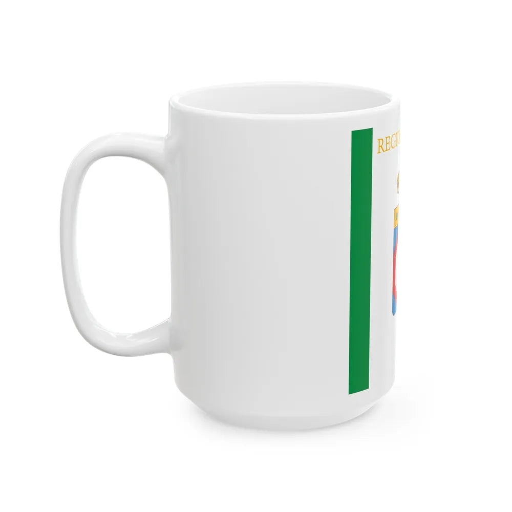 Flag of Apulia Italy - White Coffee Mug-Go Mug Yourself