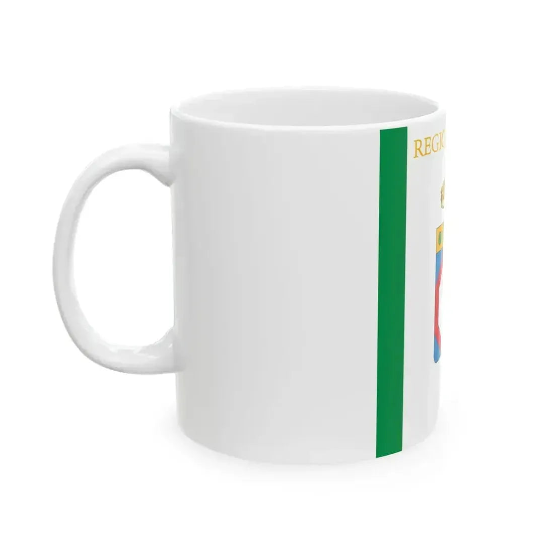 Flag of Apulia until 2011 (Italy) White Coffee Mug - Go Mug Yourself