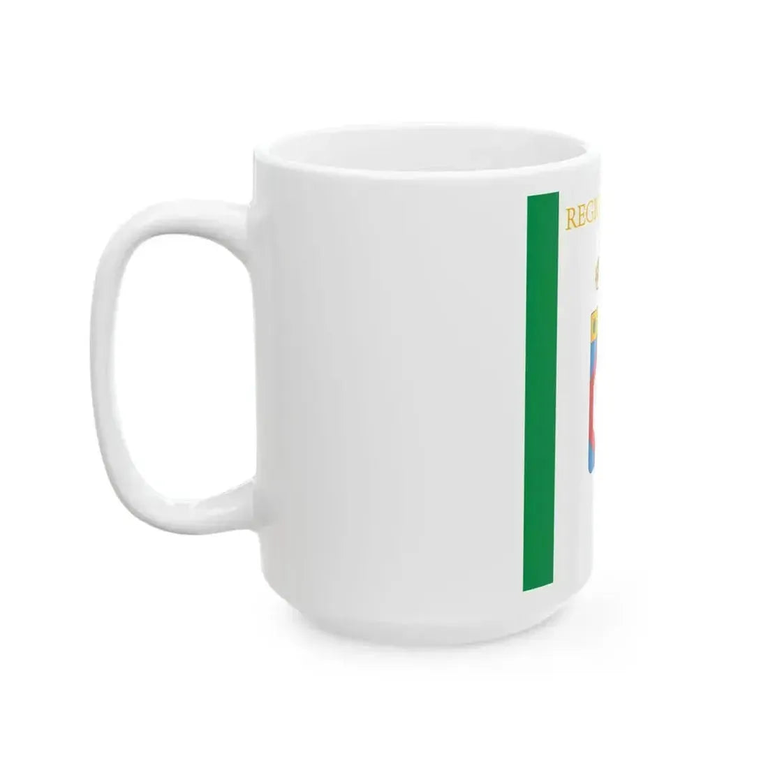 Flag of Apulia until 2011 (Italy) White Coffee Mug - Go Mug Yourself