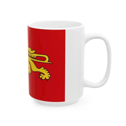 Flag of Aquitaine (Belgium) White Coffee Mug - Go Mug Yourself