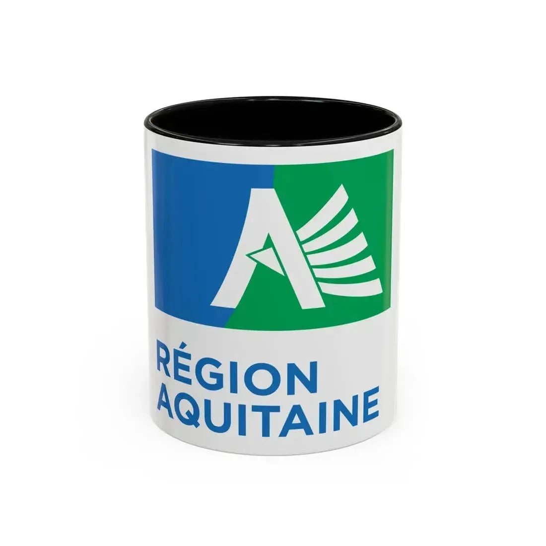 Flag of Aquitaine France 2 - Accent Coffee Mug 11oz Black - Go Mug Yourself