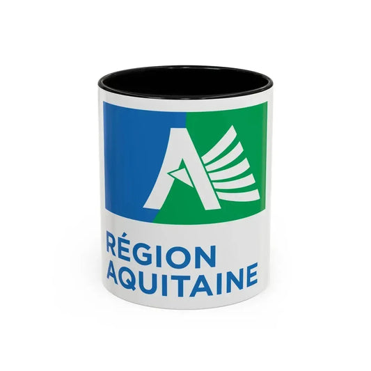 Flag of Aquitaine France 2 - Accent Coffee Mug 11oz Black - Go Mug Yourself