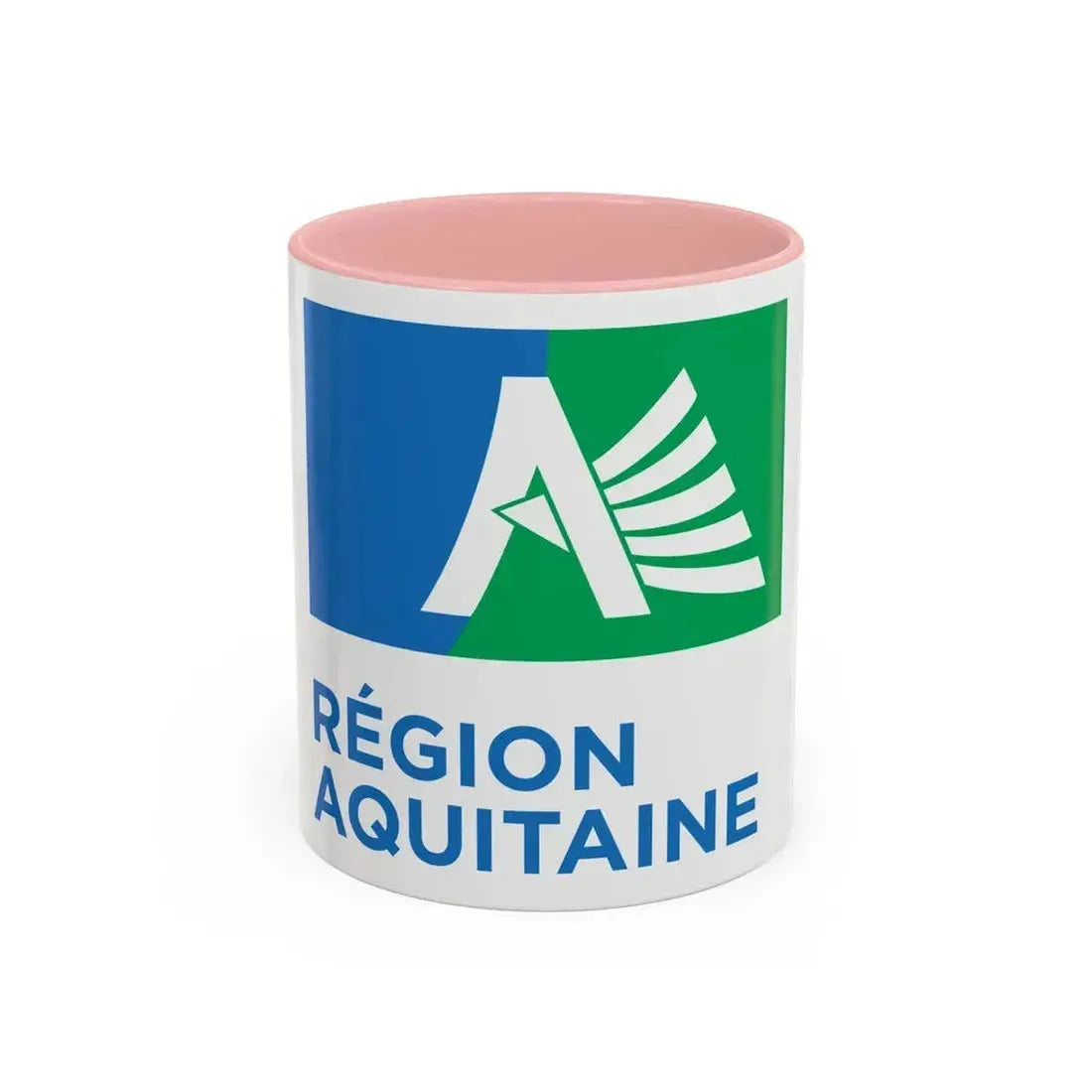 Flag of Aquitaine France 2 - Accent Coffee Mug 11oz Pink - Go Mug Yourself