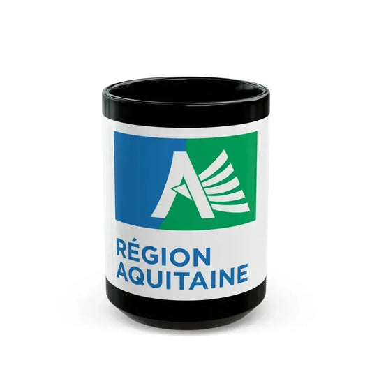 Flag of Aquitaine France 2 - Black Coffee Mug 15oz - Go Mug Yourself