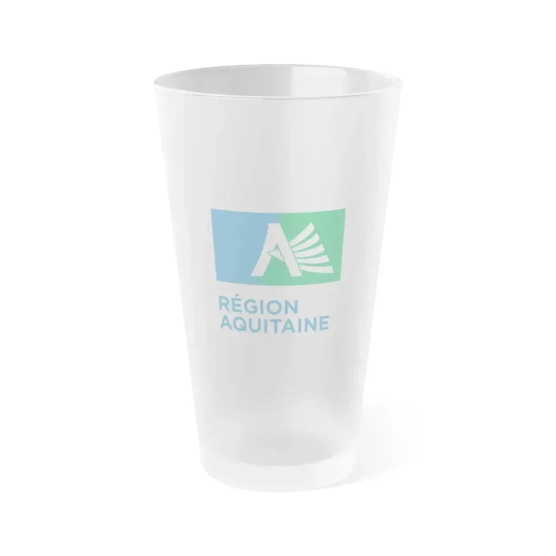 Flag of Aquitaine France 2 - Frosted Pint Glass 16oz 16oz Frosted - Go Mug Yourself