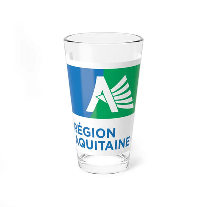 Flag of Aquitaine France 2 - Pint Glass 16oz-16oz-Go Mug Yourself