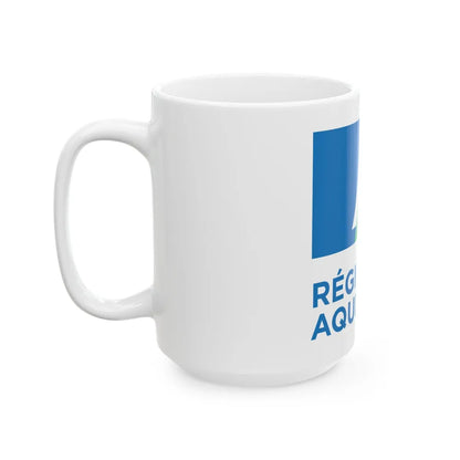 Flag of Aquitaine France 2 - White Coffee Mug-Go Mug Yourself