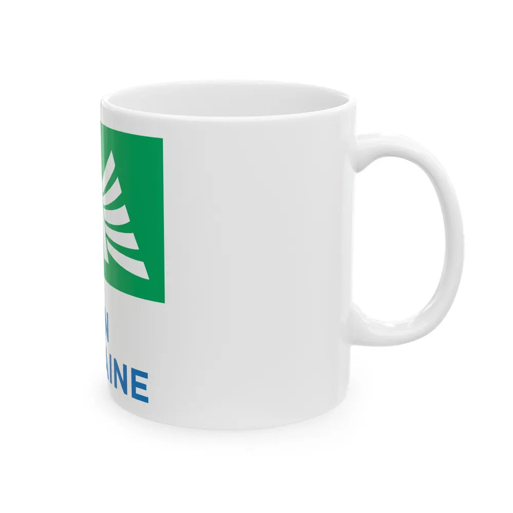 Flag of Aquitaine France 2 - White Coffee Mug-Go Mug Yourself