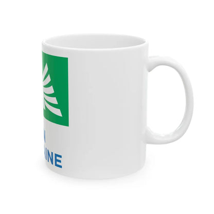 Flag of Aquitaine France 2 - White Coffee Mug-Go Mug Yourself