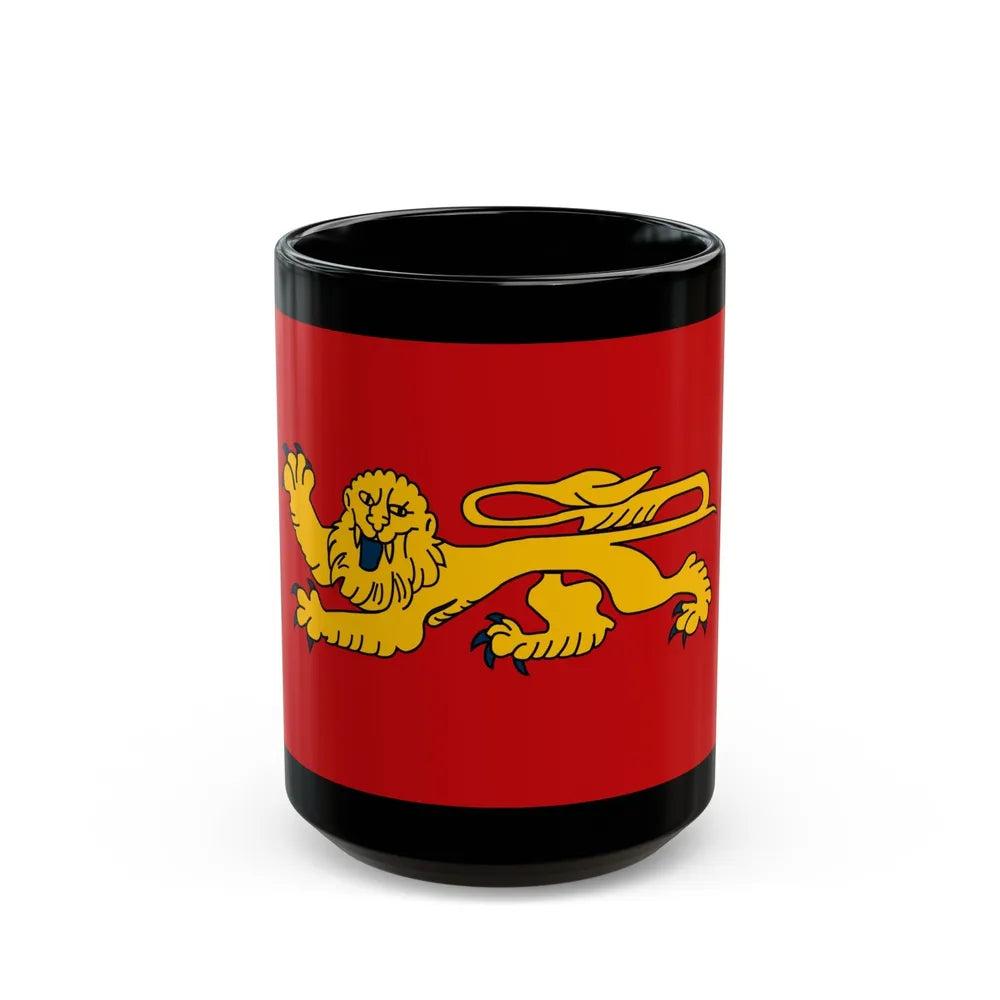 Flag of Aquitaine France - Black Coffee Mug-15oz-Go Mug Yourself