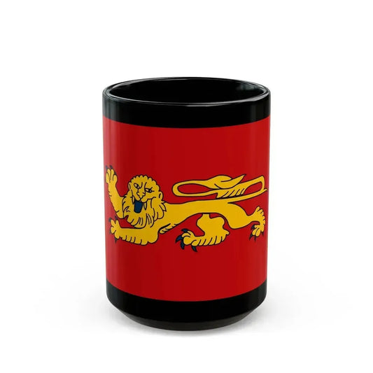 Flag of Aquitaine France - Black Coffee Mug 15oz - Go Mug Yourself