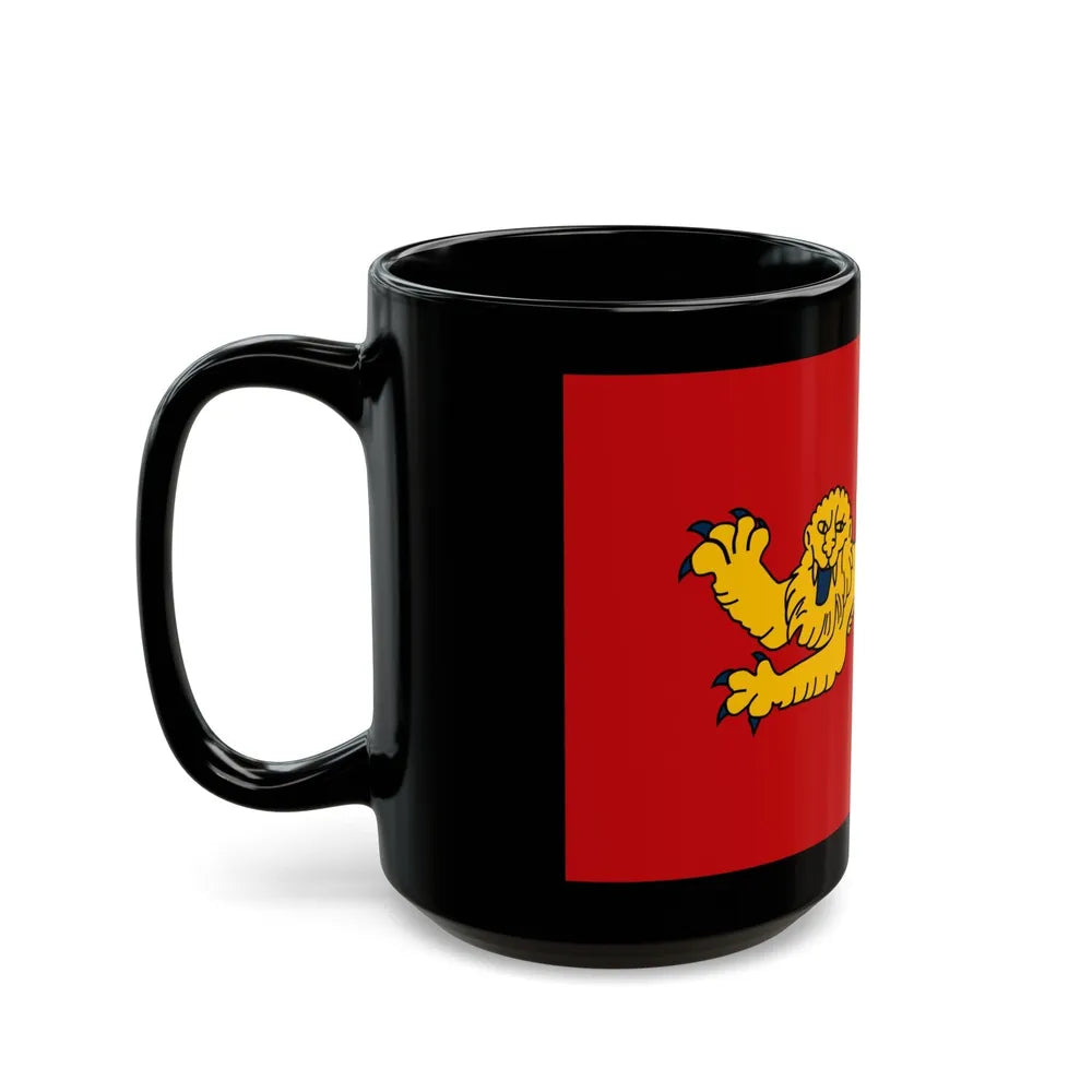 Flag of Aquitaine France - Black Coffee Mug-Go Mug Yourself