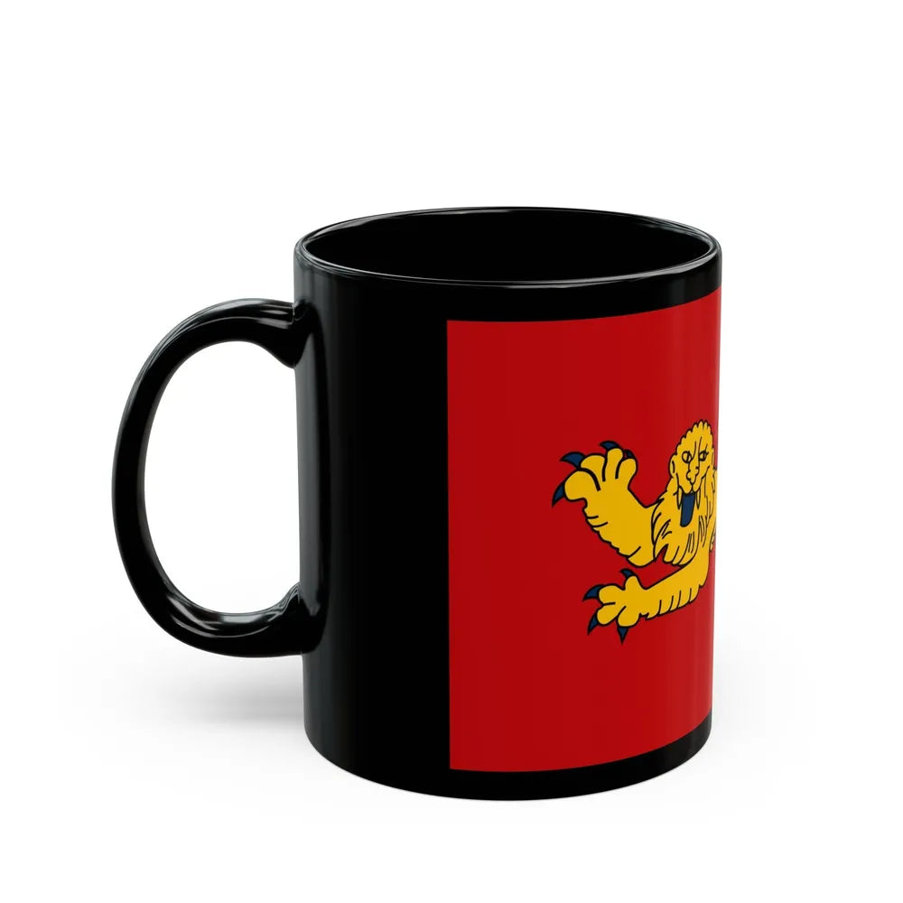 Flag of Aquitaine France - Black Coffee Mug-Go Mug Yourself