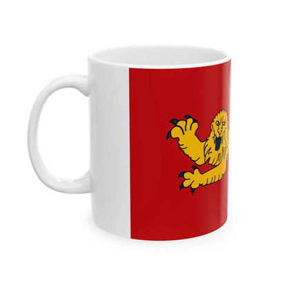 Flag of Aquitaine France - White Coffee Mug-Go Mug Yourself