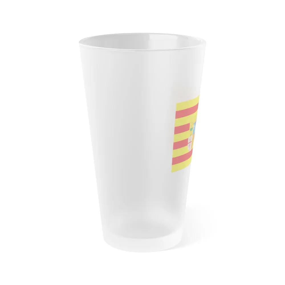 Flag of Aragon Spain - Frosted Pint Glass 16oz-Go Mug Yourself