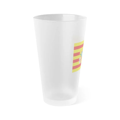 Flag of Aragon Spain - Frosted Pint Glass 16oz-Go Mug Yourself