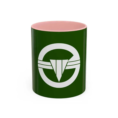 Flag of Arakawa Tokyo Japan - Accent Coffee Mug 11oz Pink - Go Mug Yourself