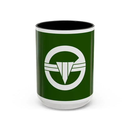 Flag of Arakawa Tokyo Japan - Accent Coffee Mug 15oz Black - Go Mug Yourself
