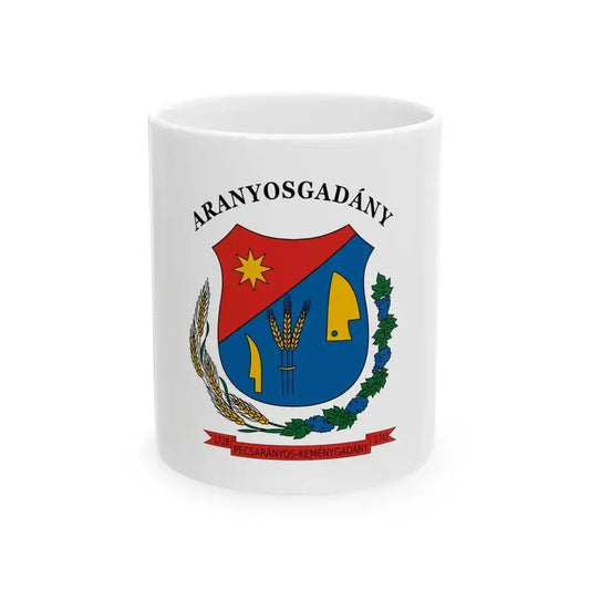 Flag of Aranyosgadany (Hungary) White Coffee Mug 11oz - Go Mug Yourself