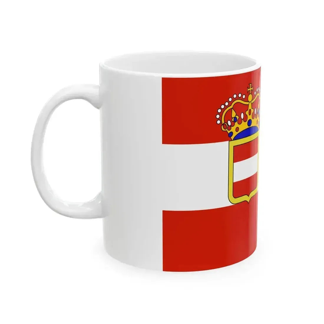Flag of Archduchy of Austria 1894 - 1918 (Austria) White Coffee Mug - Go Mug Yourself