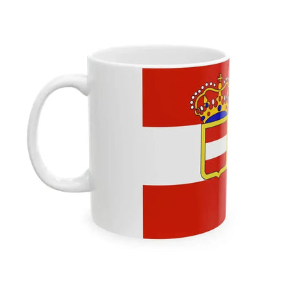 Flag of Archduchy of Austria 1894 - 1918 (Austria) White Coffee Mug - Go Mug Yourself