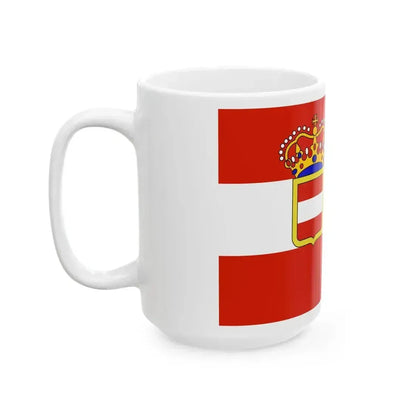 Flag of Archduchy of Austria 1894 - 1918 (Austria) White Coffee Mug - Go Mug Yourself