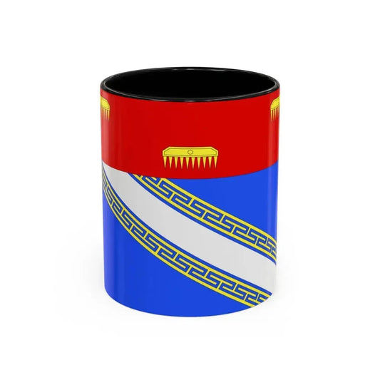 Flag of Ardennes France 2 - Accent Coffee Mug 11oz Black - Go Mug Yourself