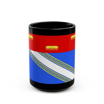 Flag of Ardennes France 2 - Black Coffee Mug-15oz-Go Mug Yourself