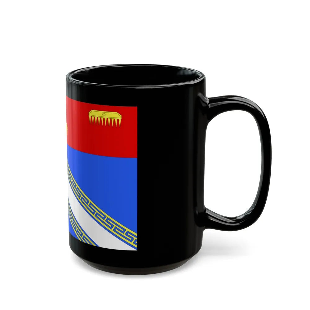 Flag of Ardennes France 2 - Black Coffee Mug-Go Mug Yourself