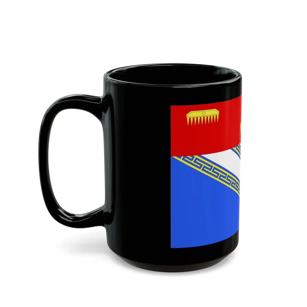 Flag of Ardennes France 2 - Black Coffee Mug-Go Mug Yourself