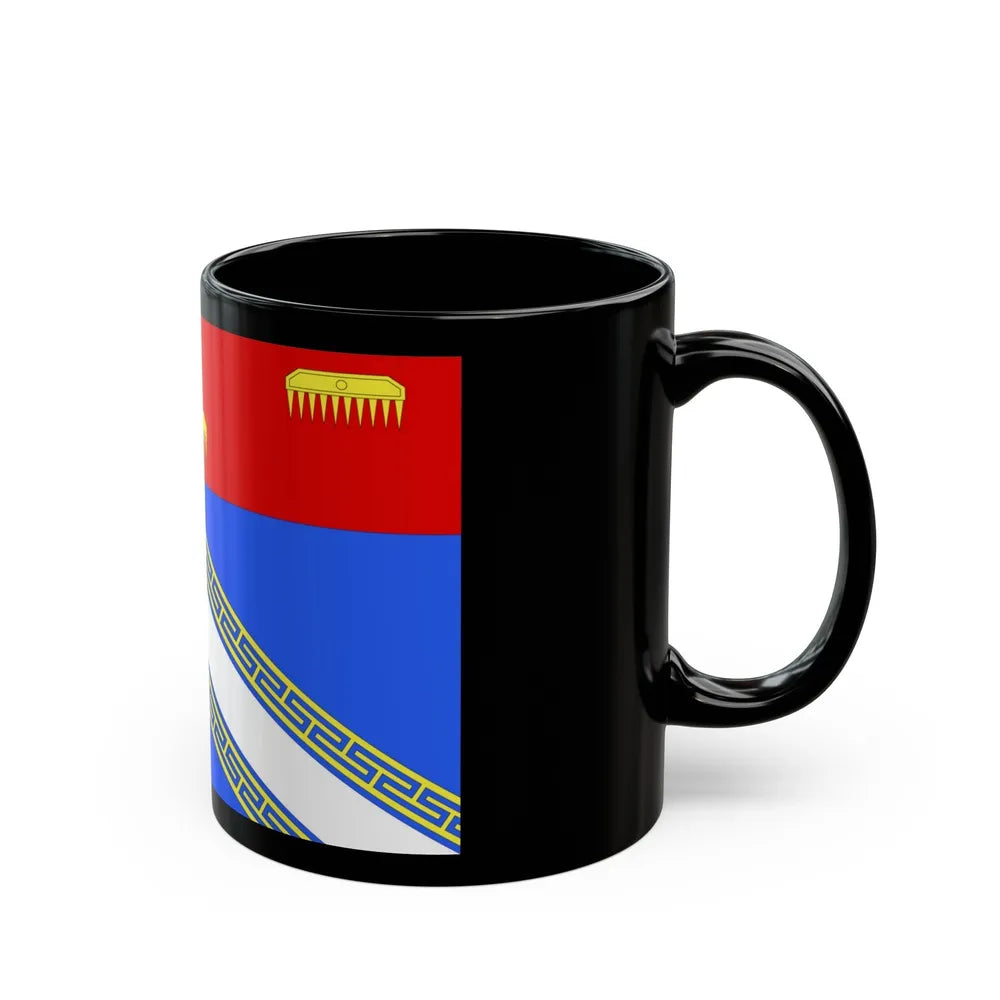 Flag of Ardennes France 2 - Black Coffee Mug-Go Mug Yourself