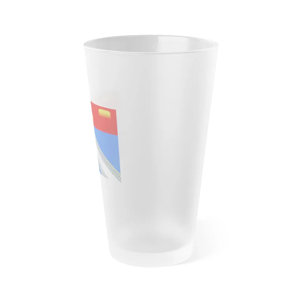 Flag of Ardennes France 2 - Frosted Pint Glass 16oz-Go Mug Yourself