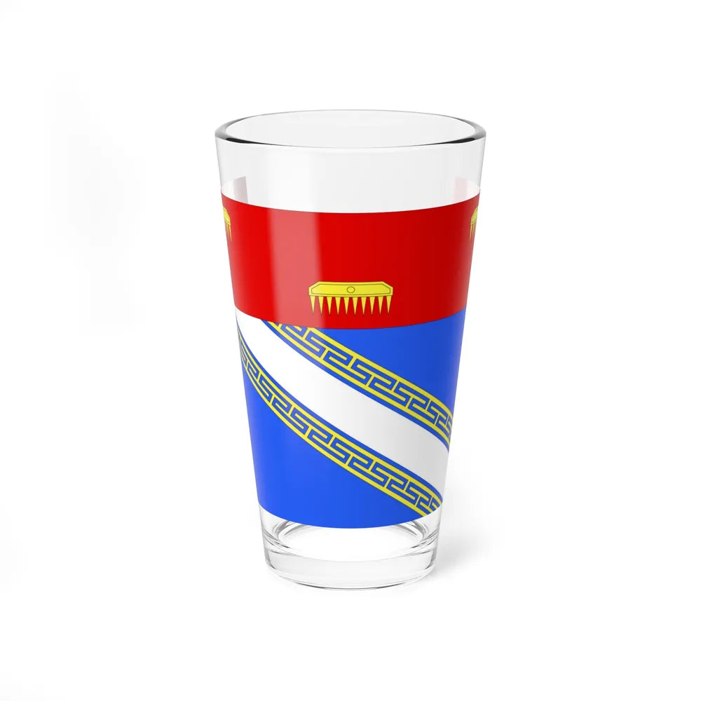 Flag of Ardennes France 2 - Pint Glass 16oz-16oz-Go Mug Yourself