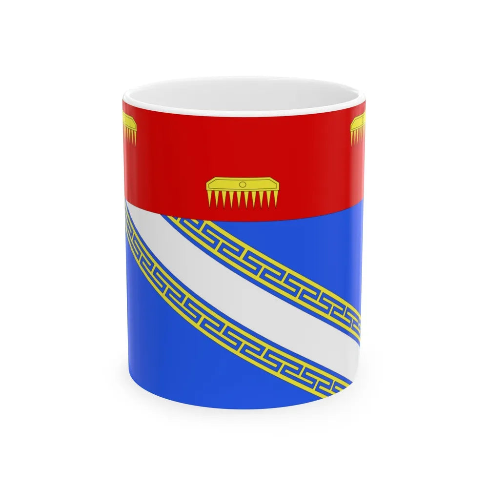 Flag of Ardennes France 2 - White Coffee Mug-11oz-Go Mug Yourself