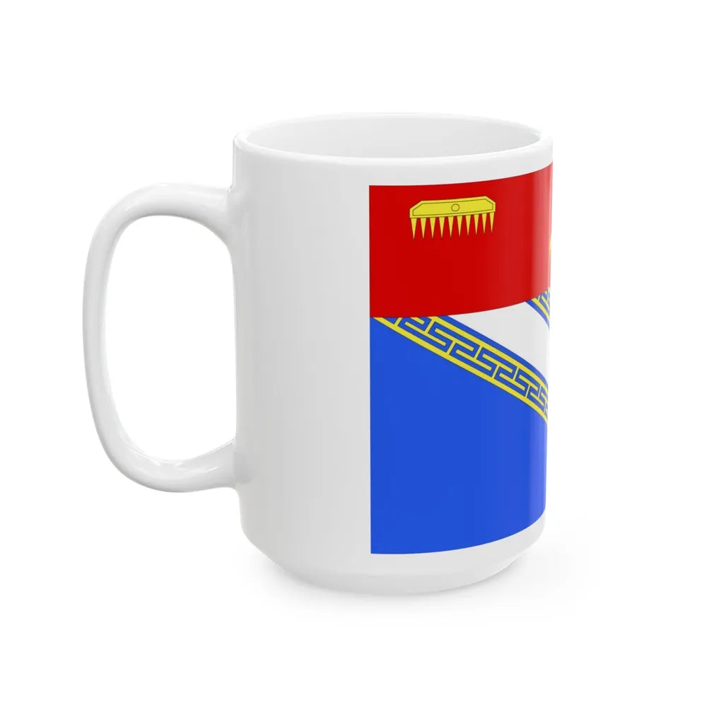 Flag of Ardennes France 2 - White Coffee Mug-Go Mug Yourself