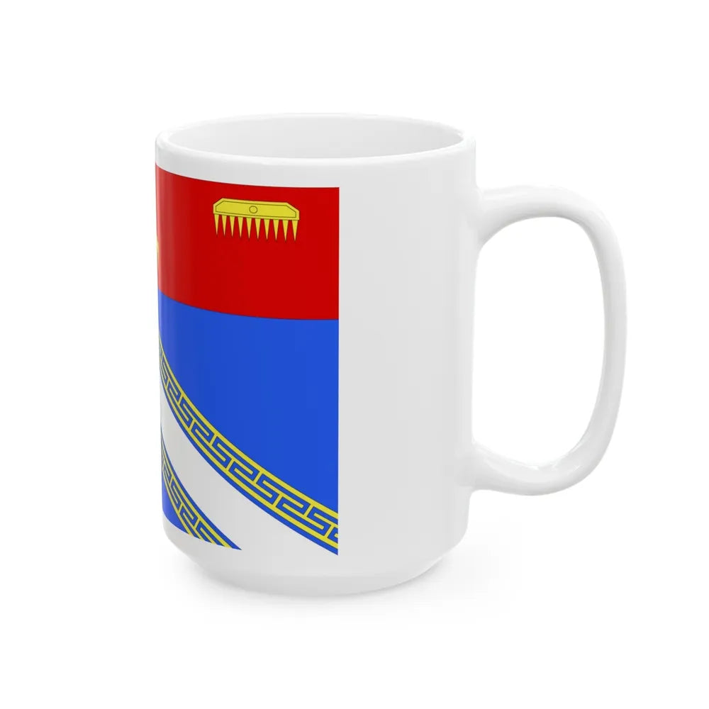 Flag of Ardennes France 2 - White Coffee Mug-Go Mug Yourself