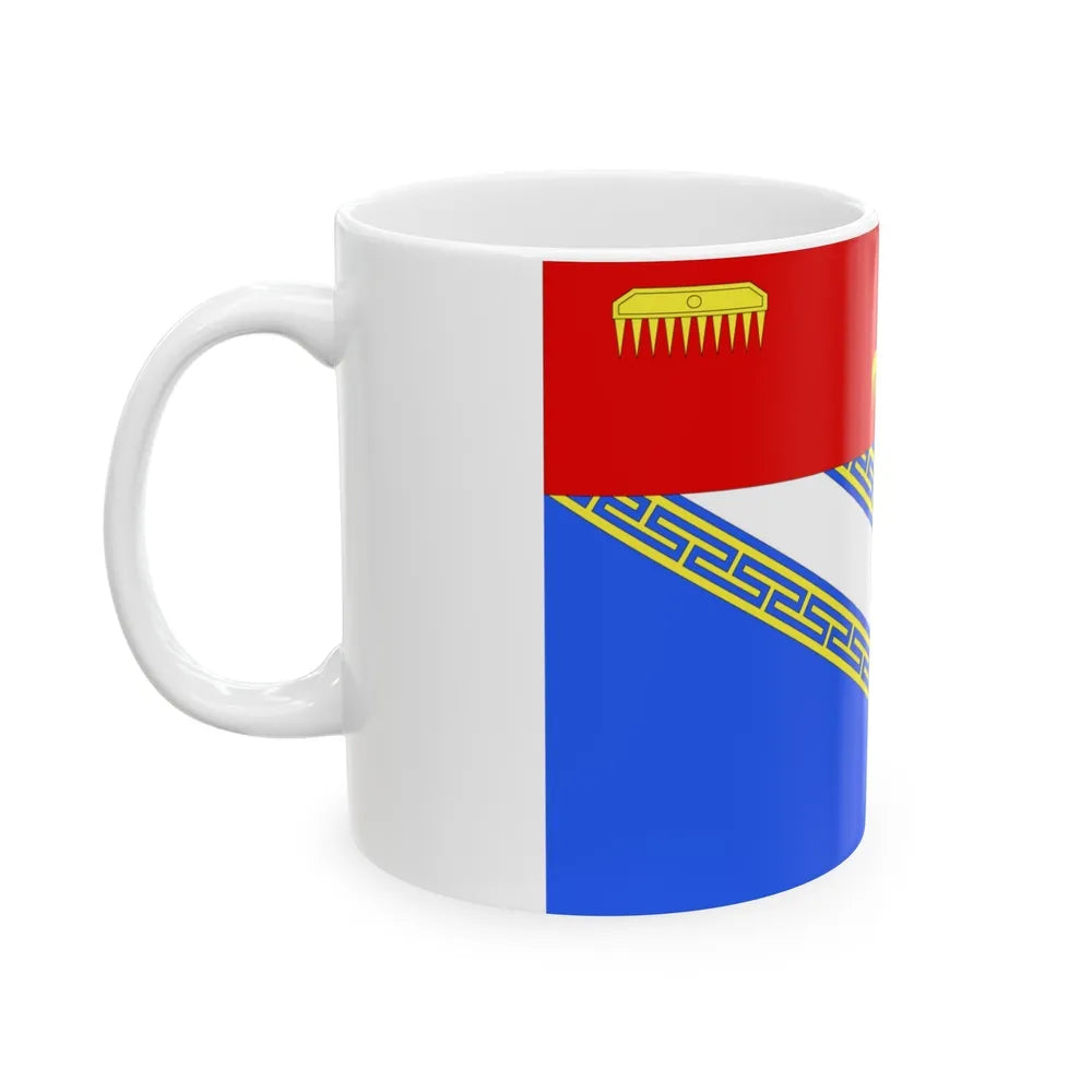 Flag of Ardennes France 2 - White Coffee Mug-Go Mug Yourself